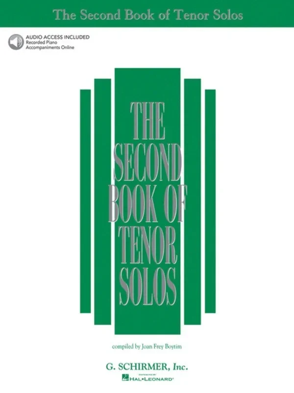 Schirmer – Second Book Of Tenor Solos Book/Online Audio