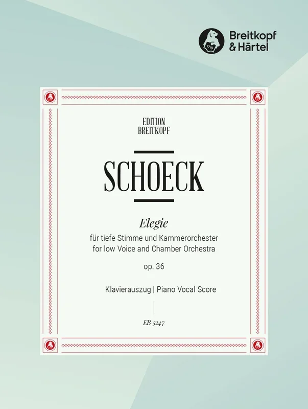 Schoeck: Elegie, Op. 36