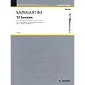 Schott 12 Sonatas, Volume 1 (for 2 Treble Recorders and B.C.) Schott Series by Giuseppe Sammartini Standard