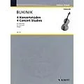 Schott 4 Concert Studies (Violoncello Solo) Schott Series Composed by Mikhail Bukinik Standard