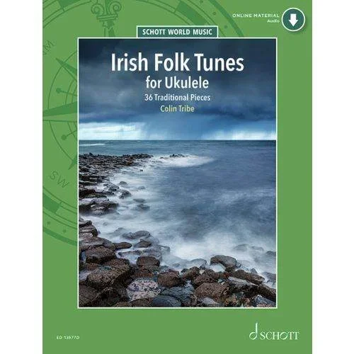 Schott 49046867 Irish Folk Tunes for Ukulele – 36 Traditional Pieces for Ukulele Book with Audio Online
