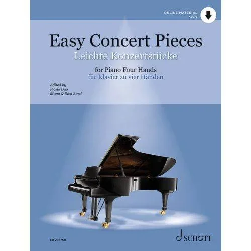 Schott 49047205 Easy Concert Pieces – for Piano Four Hands Play-Along