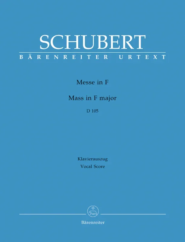 Schubert: Mass in F D105 – Vocal Score