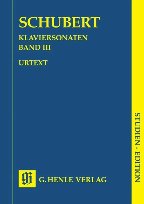 Schubert: Piano Sonatas Volume 3 Study Score