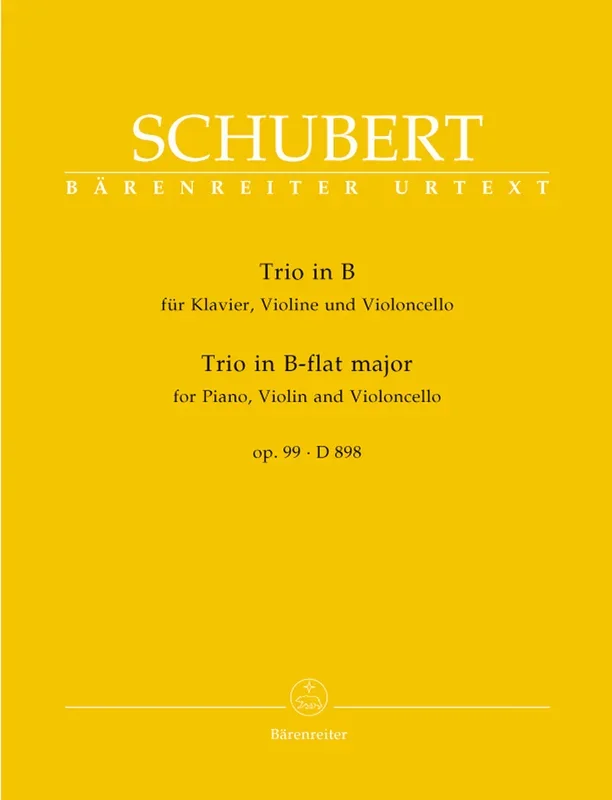 Schubert: Piano Trio in B Flat Op 99 (Set of Parts)