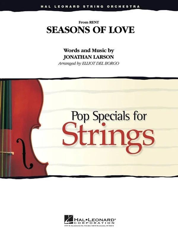 Seasons Of Love From Rent (Music Score/Parts)