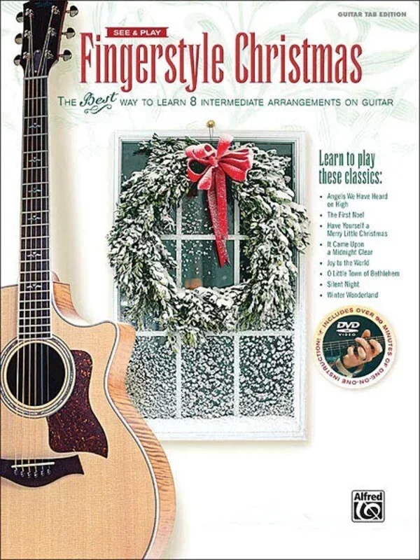See and Play Fingerstyle Christmas Book/DVD (Softcover Book/DVD)