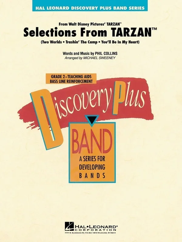 Selections Tarzan Discovery Plus Concert Band 2 (Music Score/Parts)