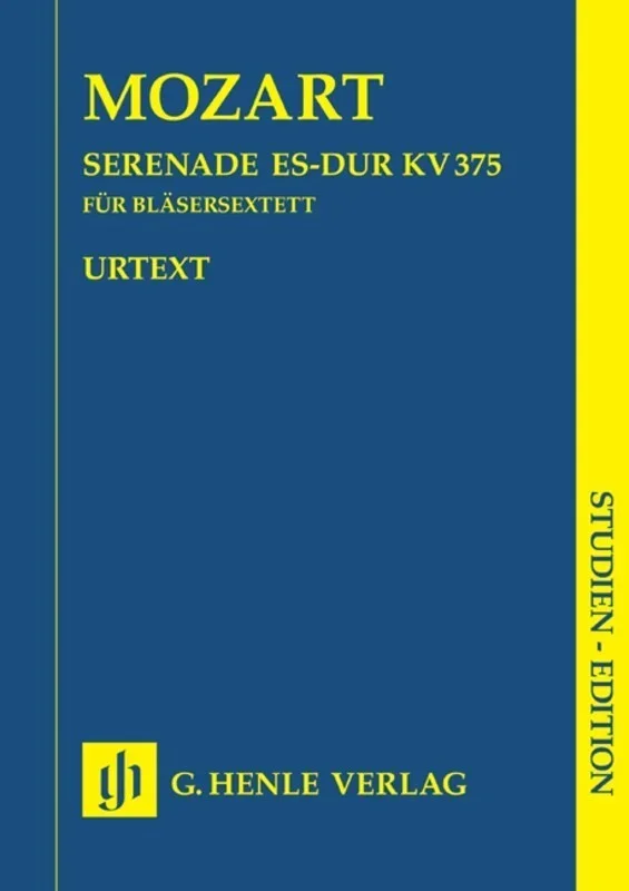 Serenade K 375 E Flat Sextet Study Score Book