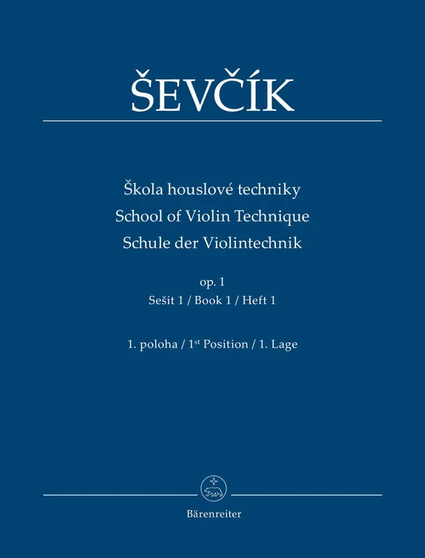 Ševčík: School of Violin Technique, Op. 1 – Book 1 (1st position)