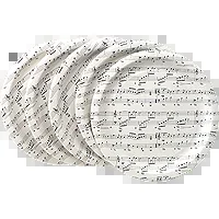 Sheet Music Paper Plates