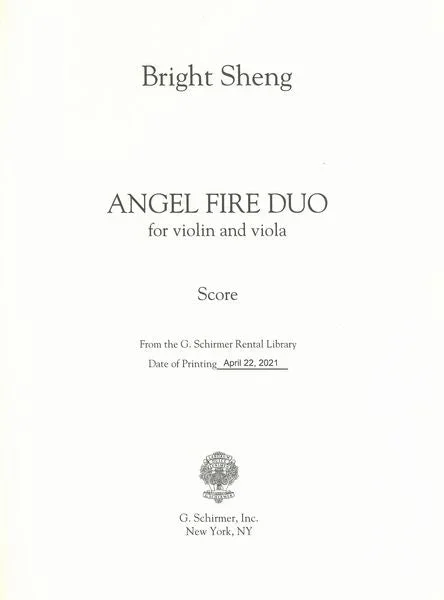 Sheng: Angel Fire Duo