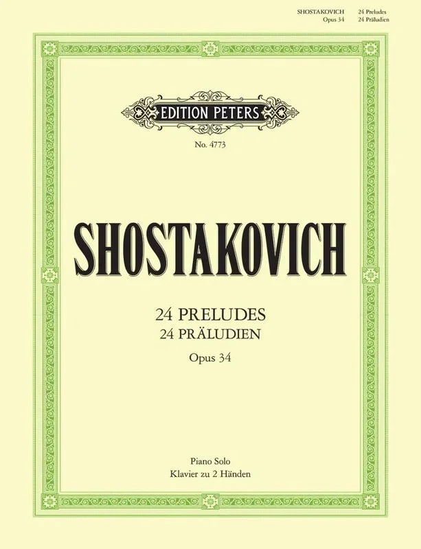 Shostakovich – 24 Preludes Op 34 (Softcover Book)