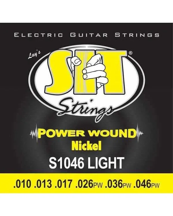 SIT S1046 Power Wound Electric Guitar Set, Light Gauge