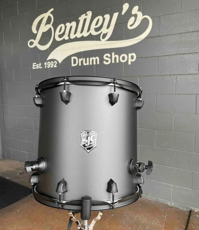 SJC Pathfinder Series 14×14 Floor Tom in Galaxy Grey w/ Matte Black Hardware *IN STOCK*