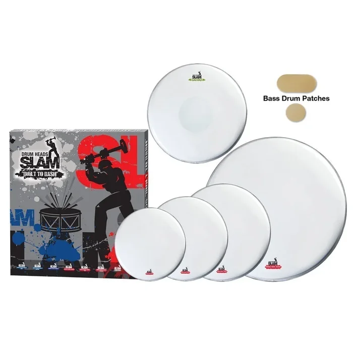 Slam 2-Ply Coated Drum Head Pack 10″T/12″T/14″T/14″S/22″BD