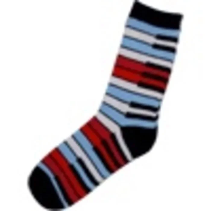 Socks Keyboard Rainbow Blue Womens