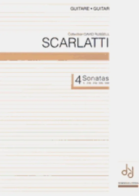 Sonatas 4 Arr Russell K238 K239 K308 K309