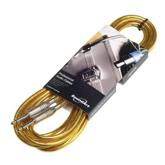 SoundArt 6m Guitar / Instrument Lead (Gold)