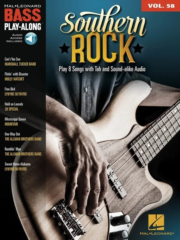 Southern Rock Bass Playalong V58 Book/Online Audio