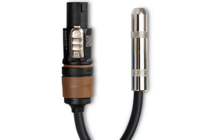 Speaker Adaptor, Hosa 1/4 in TS to Neutrik speakON, 6 in