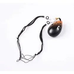 STL Ocarina 6-Hole Necklace Ocarina – Orange