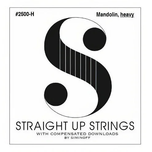 Straight Up 2500-H Phosphor Bronze Heavy Gauge Mandolin Strings by Siminoff