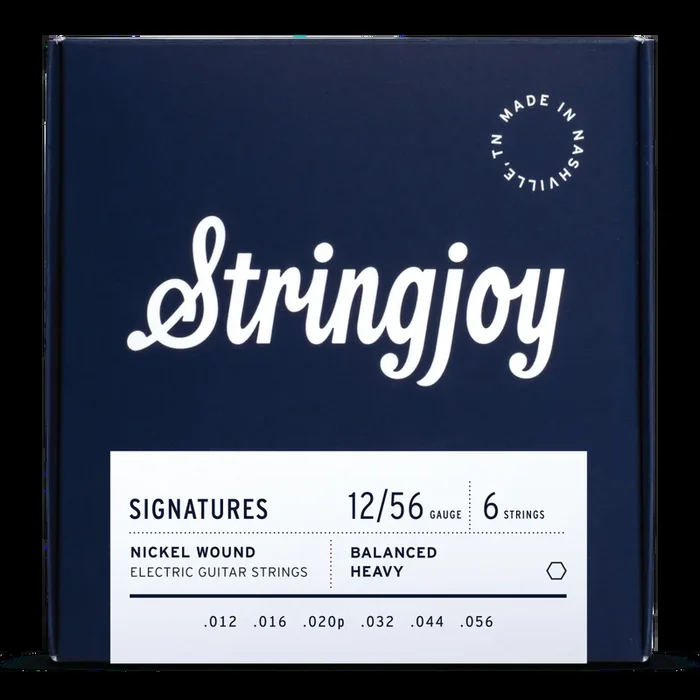 Stringjoy Signatures Balanced Heavy Gauge (12-56) Nickel Wound Electric Guitar Strings