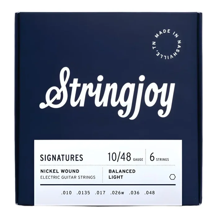 Stringjoy SJ-BAL10 Signature Balanced Light Gauge (10-48) Nickel Wound Electric Guitar Strings