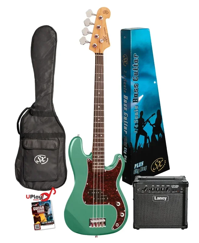 SX 3/4 Bass & LX15B Amp Pack – Vintage Green