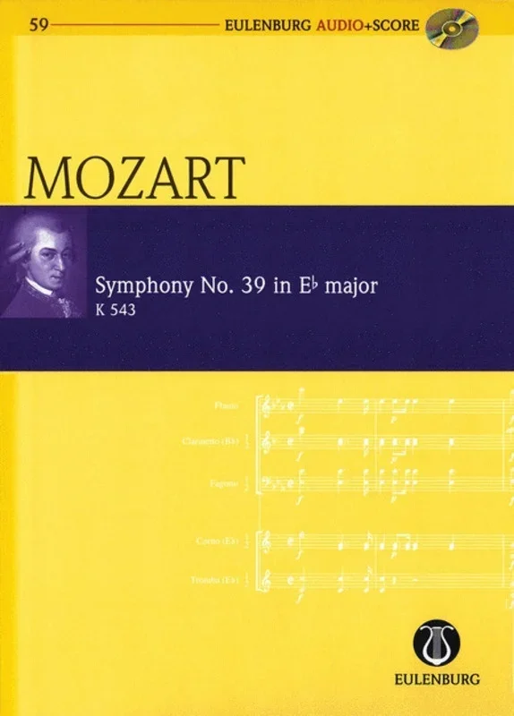 Symphony No 39 E Flat K543 Book/CD Book