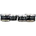 Tama Marching Fieldstar Marching Tenor Drums, Quad With Power Cut, Satin Black 10, 12, 13, 14 in.