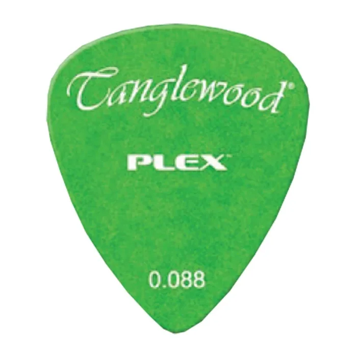 Tanglewood TWPP4 PLEX Picks Pack of 12 – .088 Green, Recycled Acetal