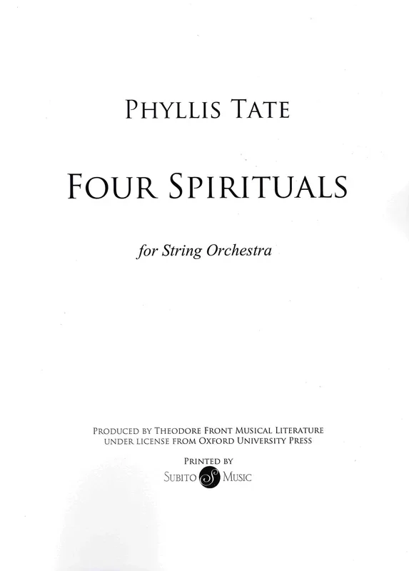 Tate: 4 Spirituals