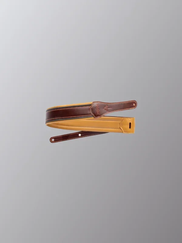 Taylor Ascension Strap,Cordovan Leather, 2.5″ Cordovan,Black,Butterscotch