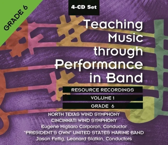 Teaching Music Through Perf Band CD V1 Gr 6 (4-CD Set) Book
