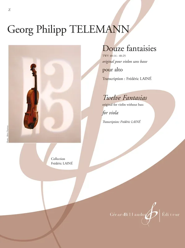 Telemann: 12 Fantasies, TWV 40:14-25 (transc. for viola)