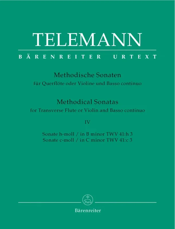 Telemann: Methodical Sonatas – Volume 4 (TWV 41:h3 and 41:c3)