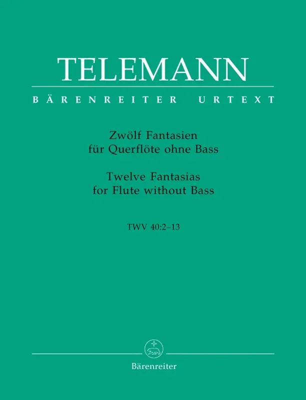 Telemann: Twelve Fantasias for Solo Flute – TWV 40:2-13