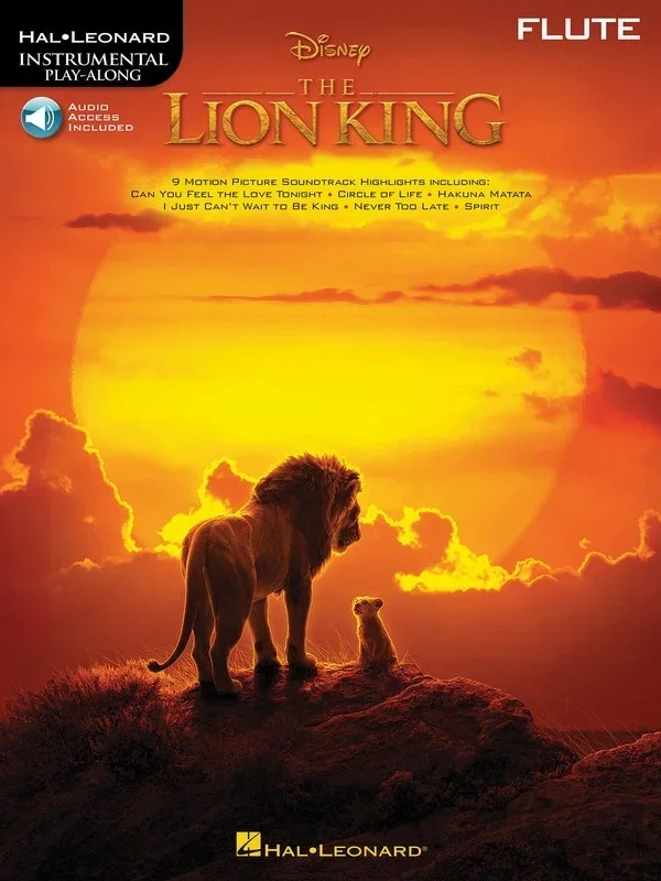 The Lion King For Flute Book/Online Audio