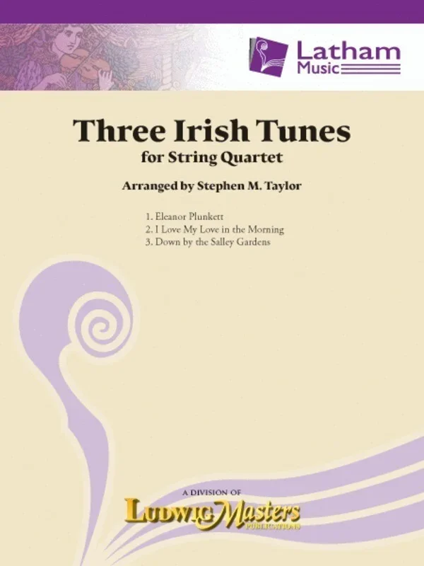 Three Irish Tunes For String Quartet (Music Score/Parts) Book