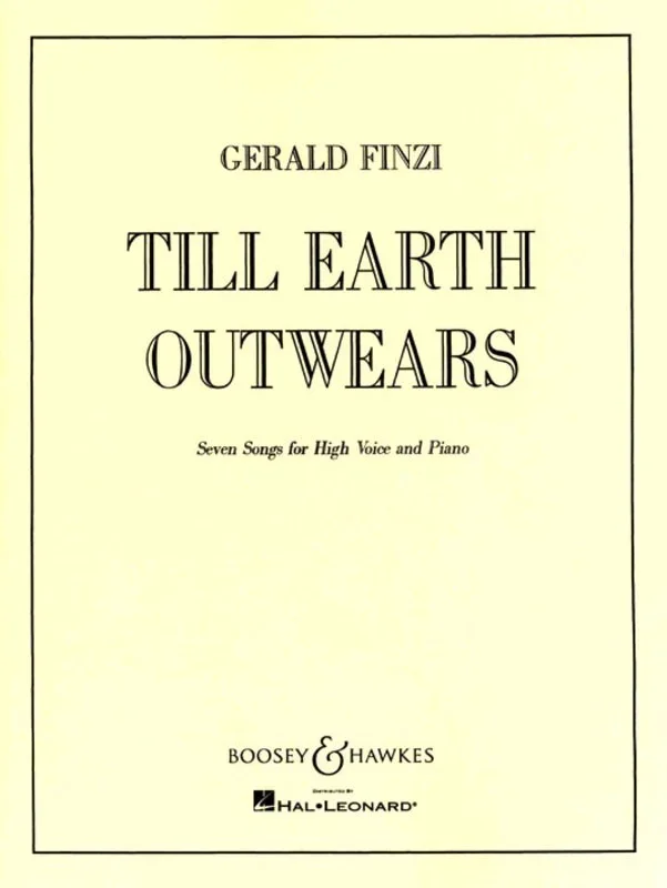 Till Earth Outwears H V 7 Songs Book