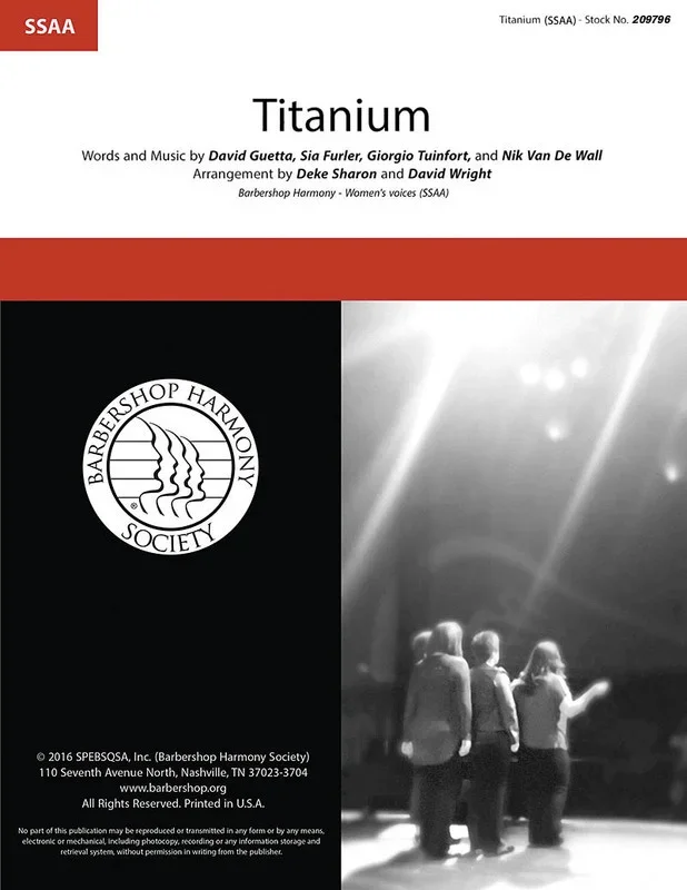 Titanium SSAA A Cappella (Octavo)
