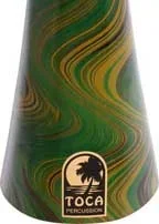 Toca DIDG-DGSH 56″ Large Horn Duro Didgeridoo, Green Swirl