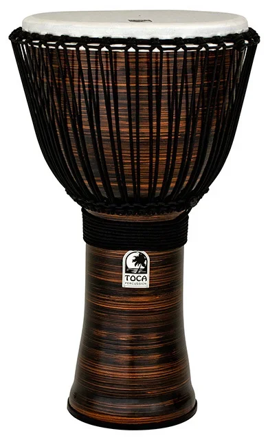Toca Freestyle 2 Series Djembe 14″ in Spun Copper with Bag