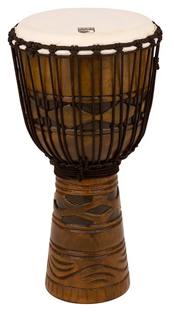 Toca Origins Series Wooden Djembe 12″ Synthetic Head in African Mask