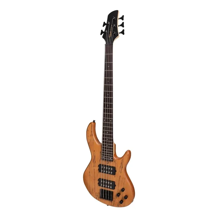 Tokai ‘Legacy Series’ 5-String Mahogany & Spalted Maple T-Style Contemporary Electric Bass Guitar (Natural Satin)