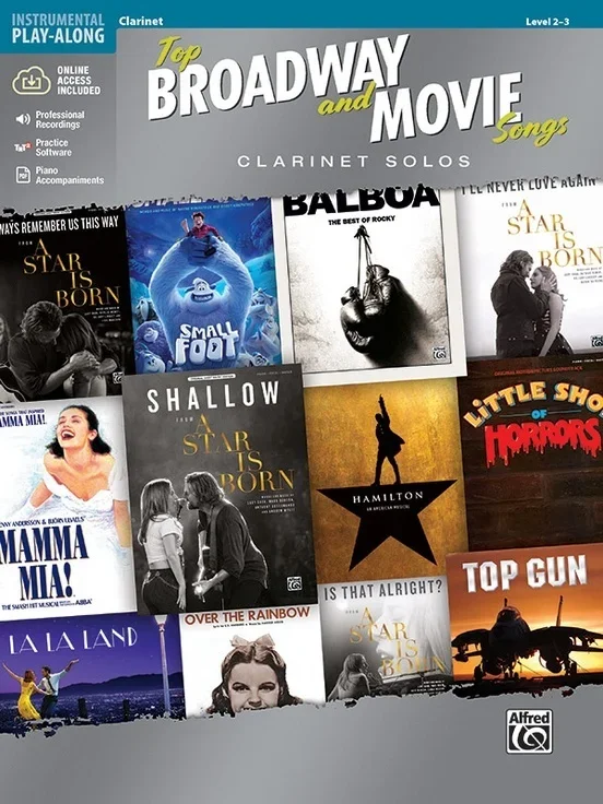 Top Broadway And Movie Songs Clarinet Solo Book/Oa