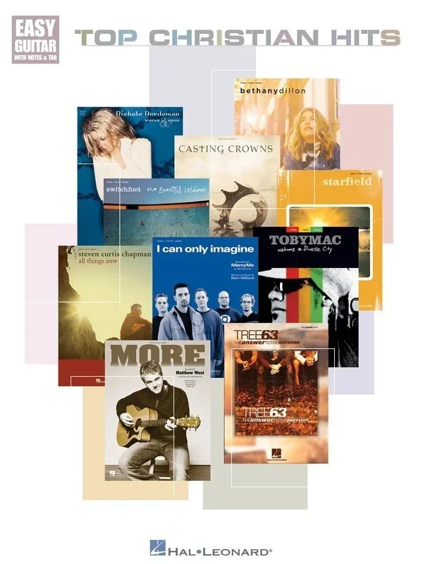 Top Christian Hits For Easy Guitar Notes Guitar TAB (Softcover Book)
