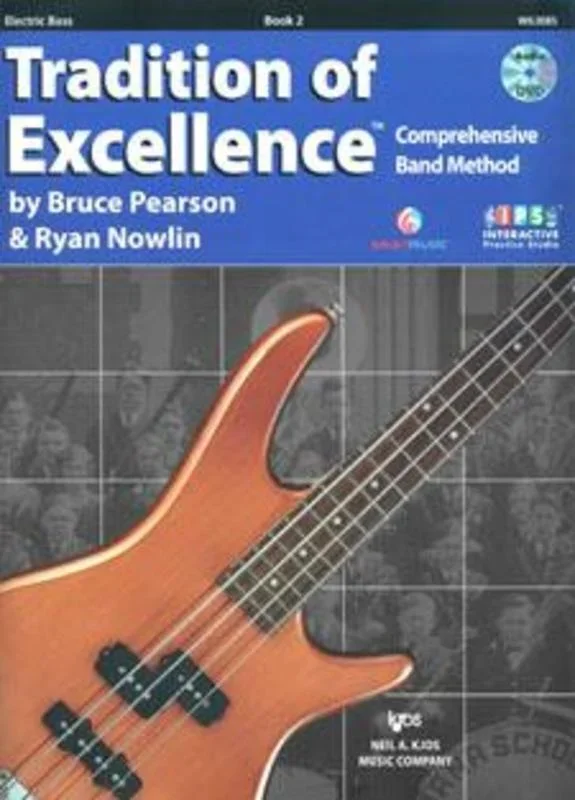 Tradition Of Excellence Book 2 Electric Bass Book/Dv (Softcover Book/DVD)